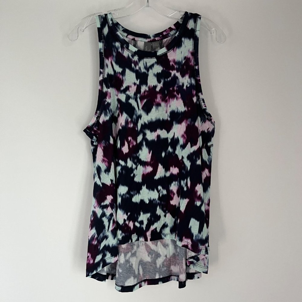 Sweaty Betty Easy Peazy Blue Flow Print Sustainable Vest Tank Top 8-10 - Picture 2 of 13